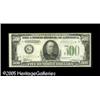 Image 1 : Fr. 2201-G* $500 1934 Federal Reserve Note. Very Fine
