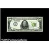 Image 1 : Fr. 2201-J $500 1934 Federal Reserve Note. Light Gree