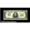 Image 1 : A Pair of $500 1934 Federal Reserve Notes RFr. 2201