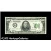 Image 1 : Fr. 2202-G $500 1934A Federal Reserve Note. Mule. Cho
