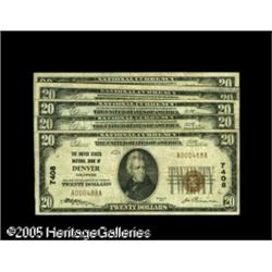 Western 1929 National Bank Notes RDenver, CO - $20