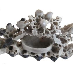 Chinese Soapstone Bixi Brush Wash Carving