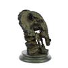 Image 4 : Bronze Metal Elephant Bust Sculpture 8" x 8"