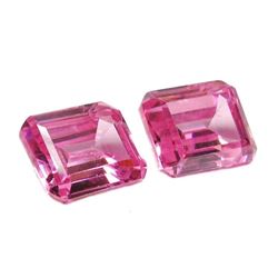 16ctw Octagon Cut Pink BIANCO Diamonds