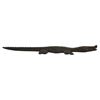 Image 2 : Mid 20thc Congo Hand-carved Ebony Wood Crocodile