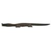 Image 3 : Mid 20thc Congo Hand-carved Ebony Wood Crocodile