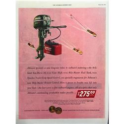 1953 Johnson Sea-Horse Boat Motors Magazine Advertisement