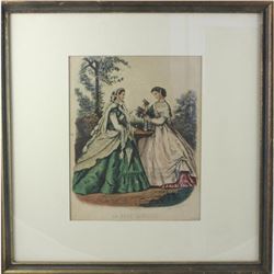 Vintage La Mode Illustre Paris Fashion Print