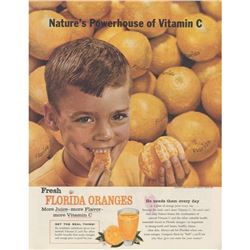 1959 Florida Oranges Kitchen Advertisement