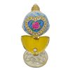 Image 2 : Rose in Crystal Valentine's Heart Russian Royal Inspired Easter Egg 3.25 Inches
