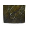 Image 3 : Art Nouveau Bronze Bas Relief Wall Sculpture of Roman Female or Goddess 9.5" x 4"