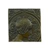 Image 7 : Art Nouveau Bronze Bas Relief Wall Sculpture of Roman Female or Goddess 9.5" x 4"
