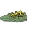 Image 2 : Art Noveau Nude Female Figure on Bronze Soap Dish / Ashtray / Key Holder 2" x 10"