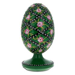 1907 Rose Trellis Royal Wooden Egg