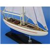 Image 3 : Wooden Enterprise Model Sailboat Decoration 16"