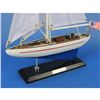 Image 4 : Wooden Enterprise Model Sailboat Decoration 16"