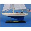 Image 5 : Wooden Enterprise Model Sailboat Decoration 16"