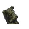Image 4 : Pug or Bulldog Pushing a Wheelbarrow - Bronze Planter or Dish 12" x 12"