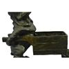 Image 5 : Pug or Bulldog Pushing a Wheelbarrow - Bronze Planter or Dish 12" x 12"