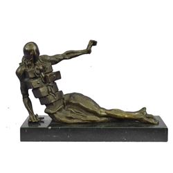 The Anthropomorphic Cabinet (1936) by Salvador Dali Surreal Bronze Sculpture 8" x 12"