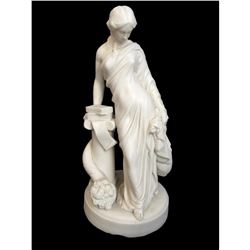 19thc Bisque Parian Ware Classical Sculpture