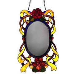 â€œLOREâ€ Floral Window Panel Mirror 11"x19"