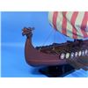 Image 3 : Wooden Viking Drakkar Model Boat 14"
