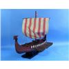 Image 5 : Wooden Viking Drakkar Model Boat 14"