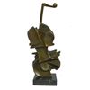Image 10 : Abstract Bronze Sculpture of a Bass or Cello 17" x 5"