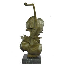 Abstract Bronze Sculpture of a Bass or Cello 17" x 5"