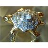 Vintage 80's Swan Logo Turtle Swarovski Super Sparkling Rhinestone Brooch