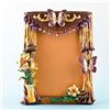 Image 1 : Curtains with Butterfly and Flowers Russian Antique Style Picture Frame 5.5 Inches x 4.5 Inches