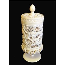 19thc Chinese Pierced Dragon Box