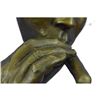 Image 5 : Abstract Bronze Sculpture of Man's Face Smoking Cigar 15" x 8"