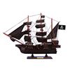 Wooden Black Pearl Black Sails Pirate Ship Model 15"