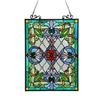 Image 1 : Tiffany-glass Victorian Window Panel 18x25