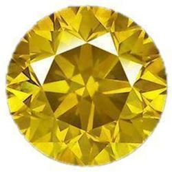 5ct Round Brilliant Cut Canary BIANCO Diamond