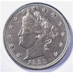 1883 LIBERTY HEAD NICKEL WITH CENTS  CH BU