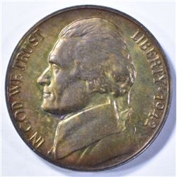 1942-P JEFFERSON SILVER NICKEL CHOICE PROOF
