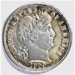 1909-D BARBER DIME  AU/BU