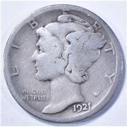 1921-D VG MERCURY DIME KEY DATE