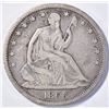 Image 1 : 1866-S SEATED HALF DOLLAR,, VF+