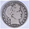 Image 1 : 1913 BARBER HALF DOLLAR VG