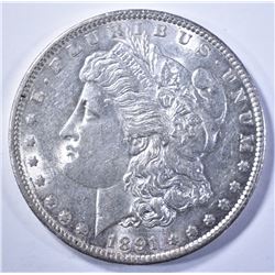 1891-S MORGAN DOLLAR, CH BU