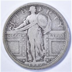 1917 TYPE 1 STANDING LIBERTY QUARTER
