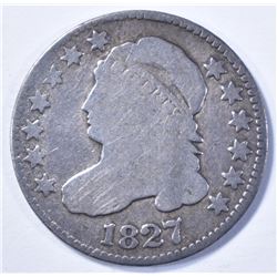 1827 CAPPED BUST DIME VG+