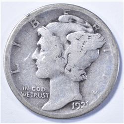 1921-D MERCURY DIME VG