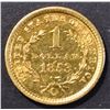 Image 2 : 1853-O $1 GOLD CH BU