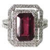 Image 2 : Lady's 14K White Gold Rubelite Dinner Ring