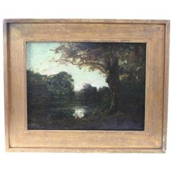 19thc Style Of Corot, Signed Landscape Painting